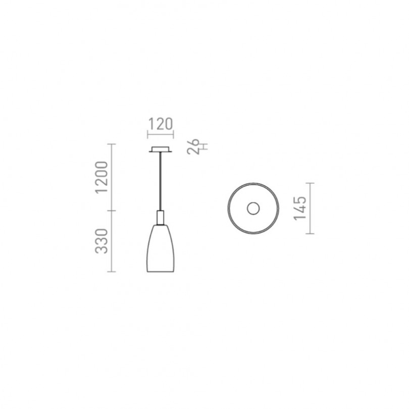 Lampada sospesa BELLINI L - Rendl light