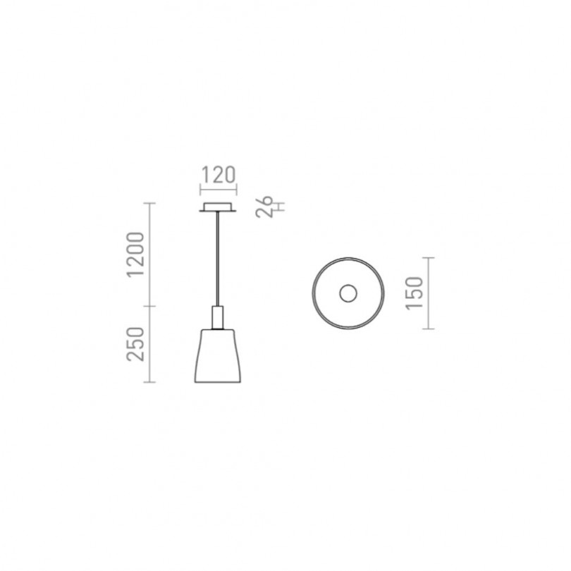 Lampada sospesa BELLINI M - Rendl light