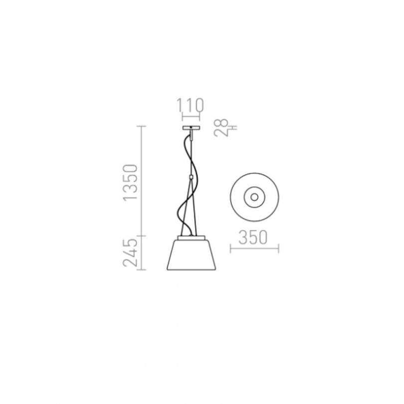 Lampada sospesa CORONA - Rendl light Lampada sospesa CORONA - Rendl light