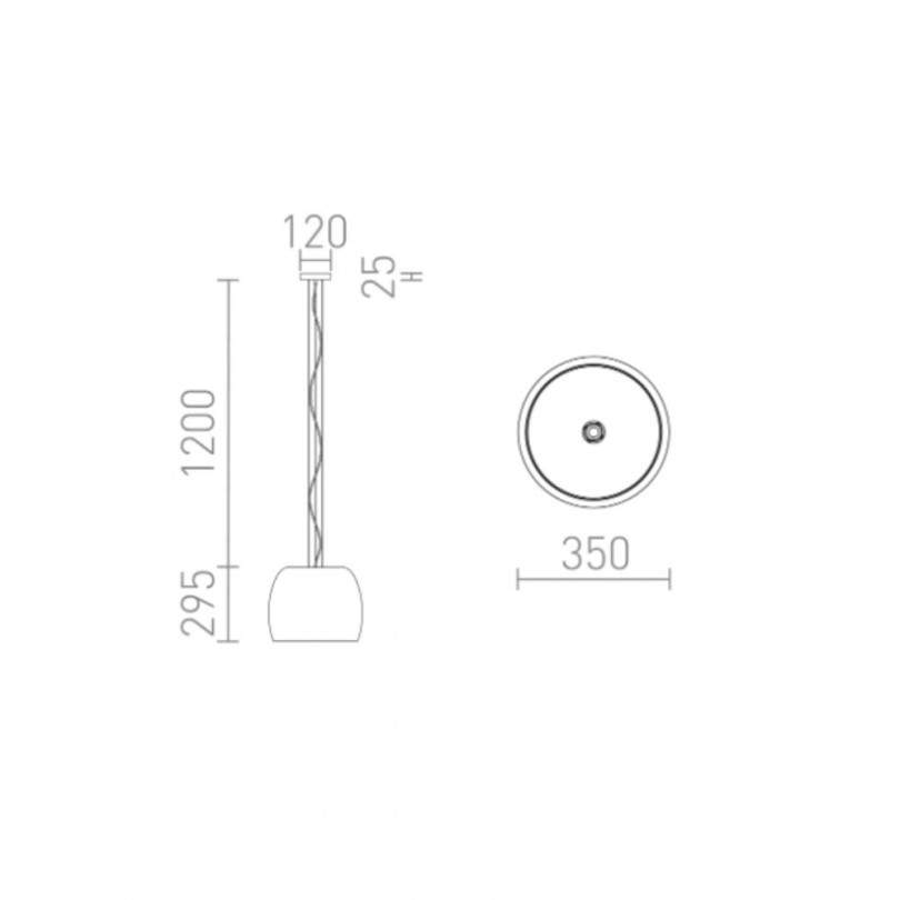 Lampada sospesa ORLANDO - Rendl light