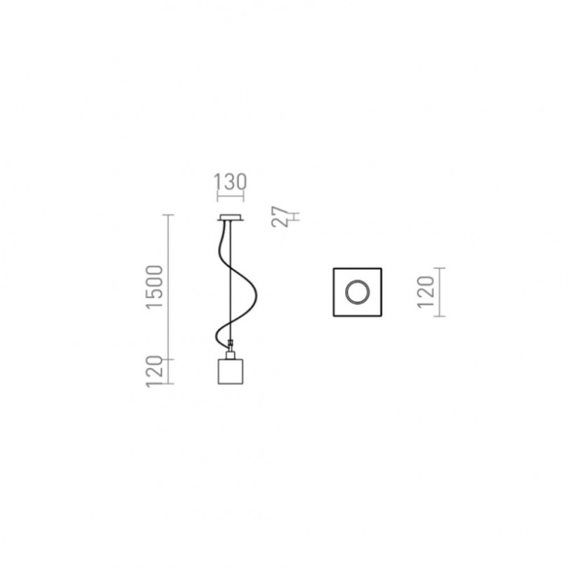 Lampada sospesa DADOS NEW - Rendl light Lampada sospesa DADOS NEW - Rendl light