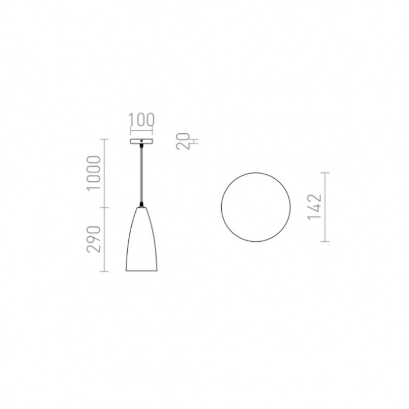 Lampada sospesa TUTTI - Rendl light