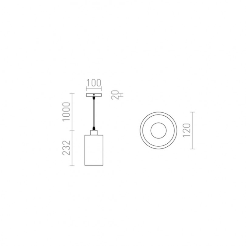 Lampada sospesa CAMINO - Rendl light