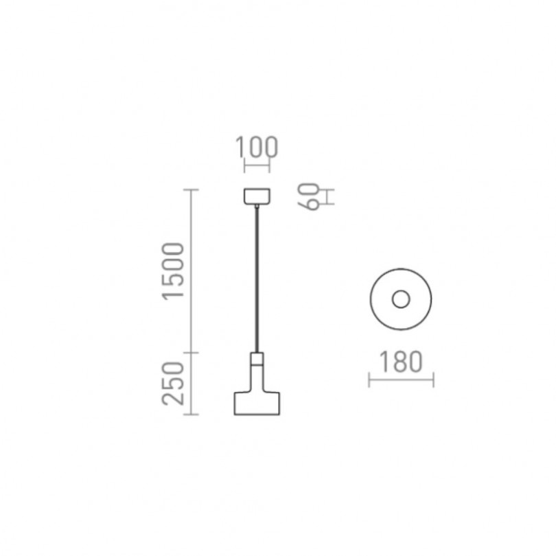 Lampada sospesa DIVINA - Rendl light