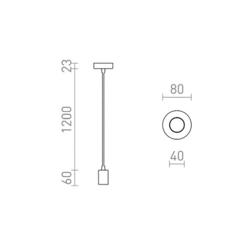 Lampada sospesa ARAQ - Rendl light