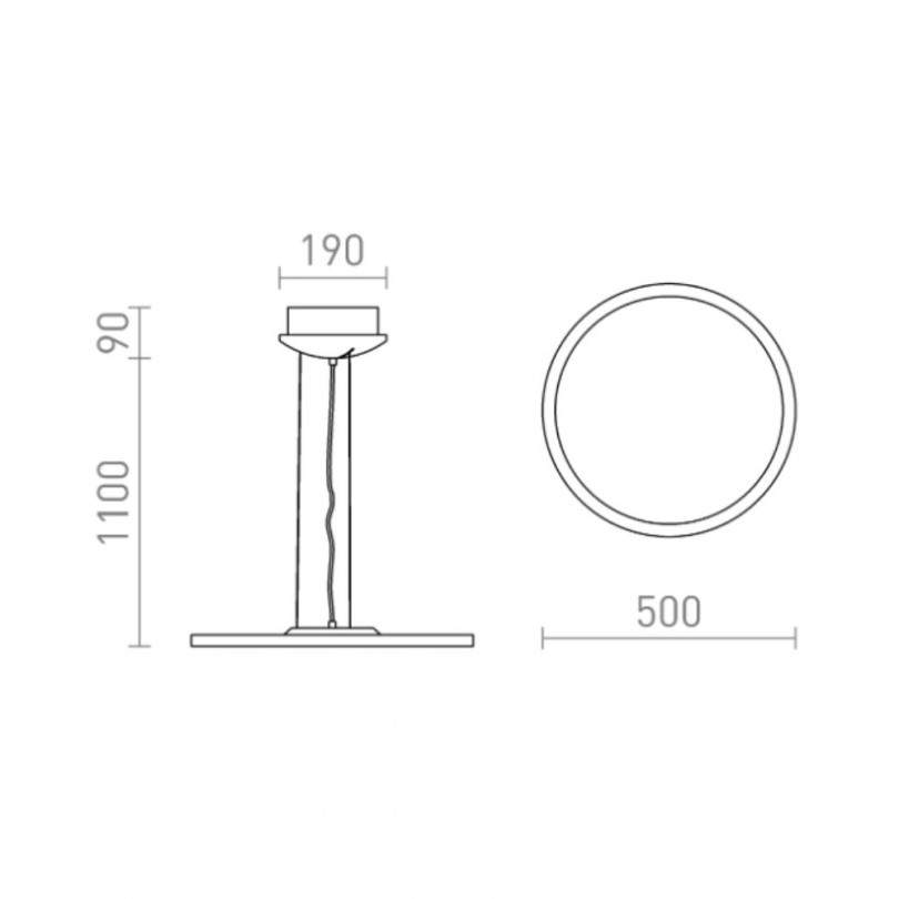 Lampada sospesa MONETA - Rendl light