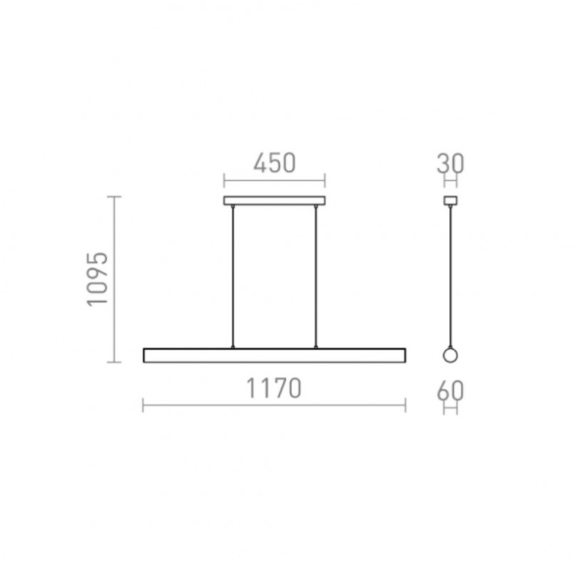 Lampada sospesa RIVIER - Rendl light Lampada sospesa RIVIER - Rendl light