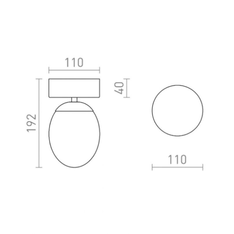 Plafoniera MERINGUE - Rendl light