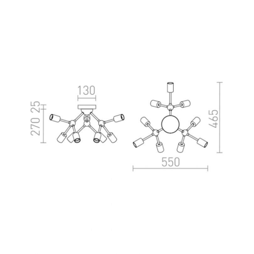 Plafoniera ARTEMIA - Rendl light