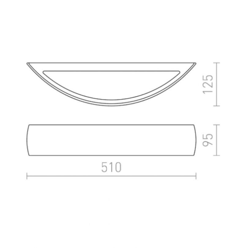 Lampada a parete CRESCENT L - Rendl... Lampada a parete CRESCENT L - Rendl...