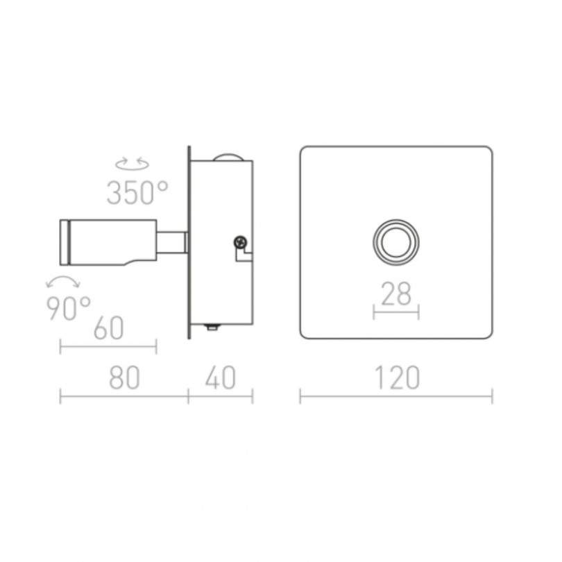 Faretto TIARA - Rendl light