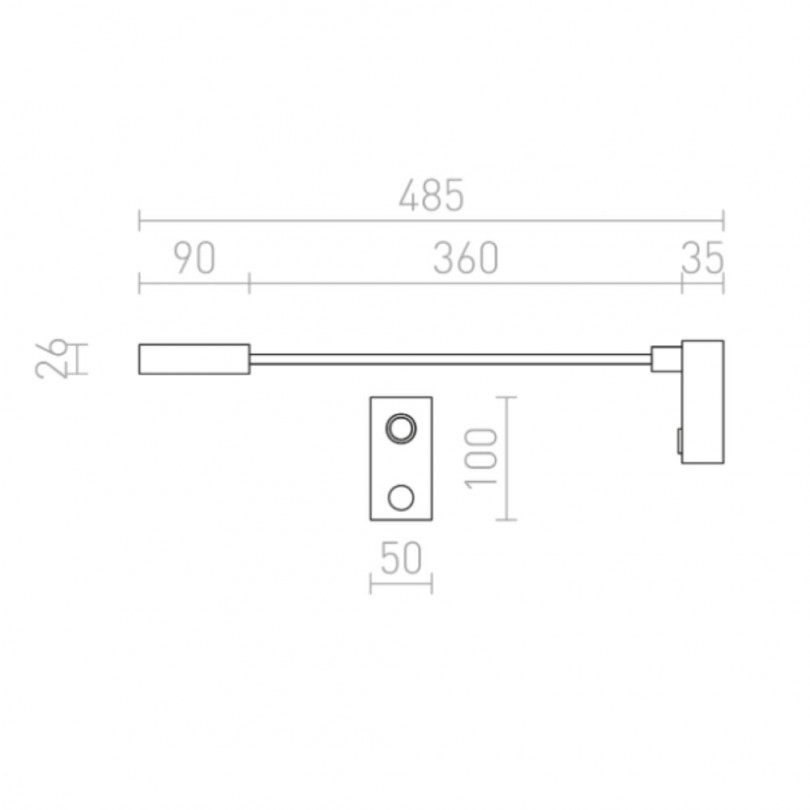 Lampada a parete AIM - Rendl light
