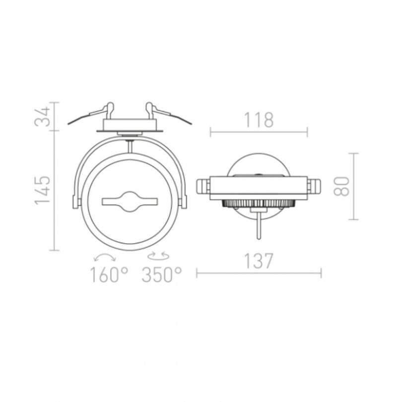 Faretto ad incasso KELLY LED - Rendl... Faretto ad incasso KELLY LED - Rendl...