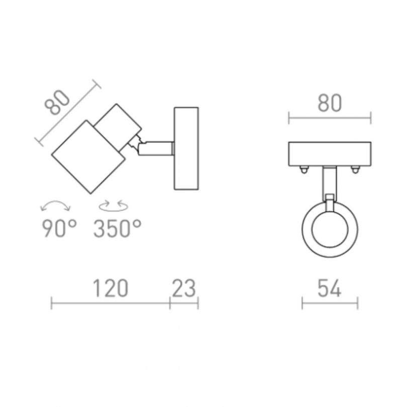 Applique VALTO 1 - Rendl light Applique VALTO 1 - Rendl light