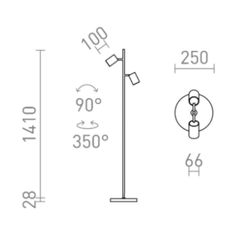 Lampada da terra FLYNN 2 - Rendl light