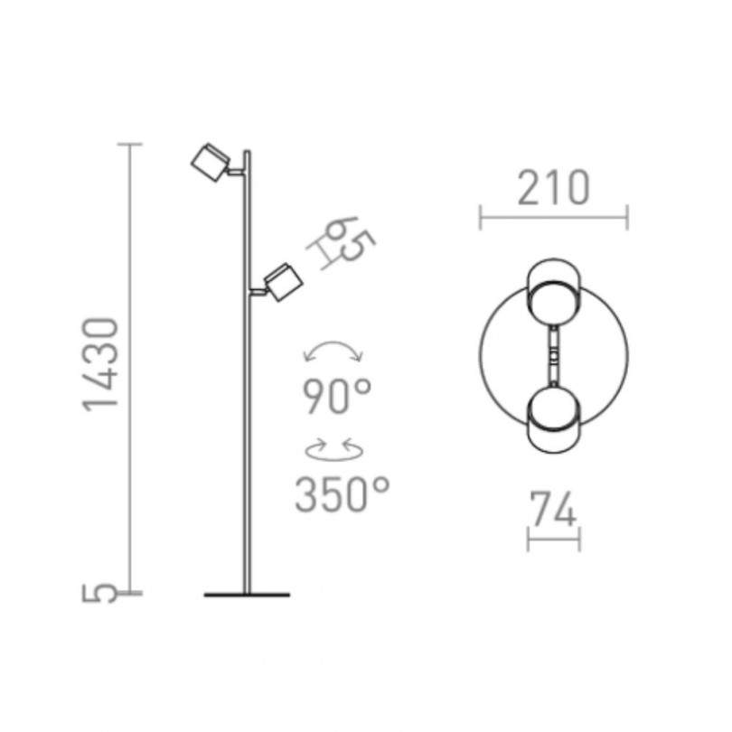 Lampada da terra NOVA - Rendl light Lampada da terra NOVA - Rendl light
