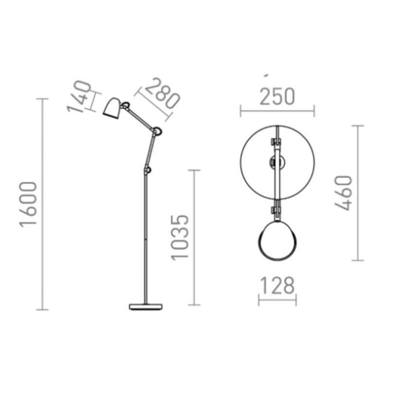 Lampada da terra DANNY - Rendl light Lampada da terra DANNY - Rendl light