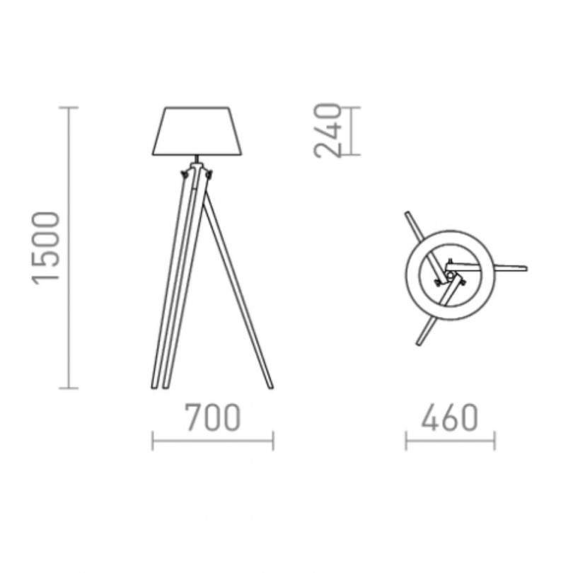 Lampada da terra AMBITUS - Rendl light