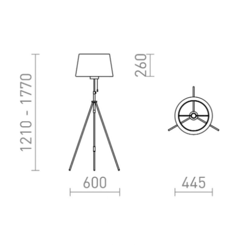 Lampada da terra LUTON - Rendl light