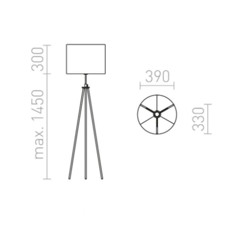 Lampada da terra GARDETTE - Rendl light