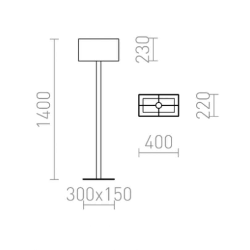 Lampada da terra PLAZA - Rendl light