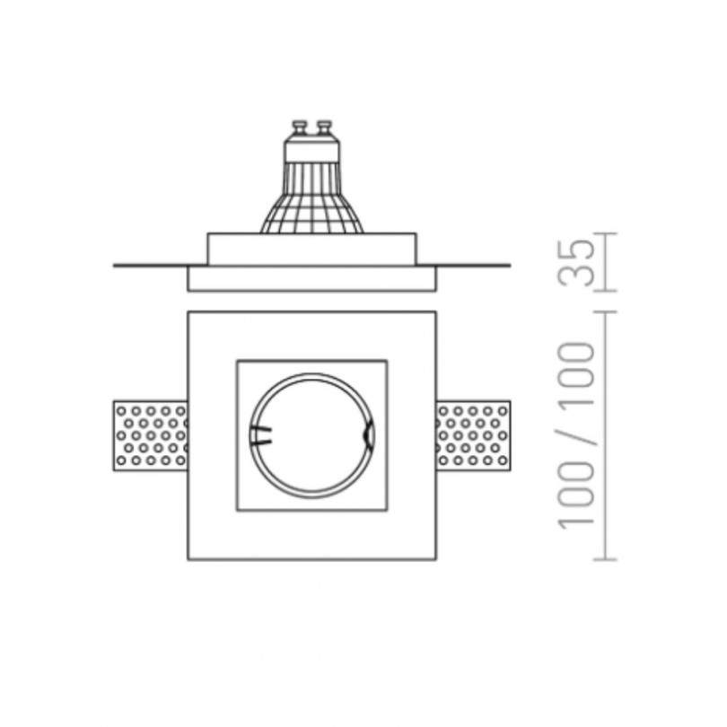 Faretto DANDY SQ - Rendl light