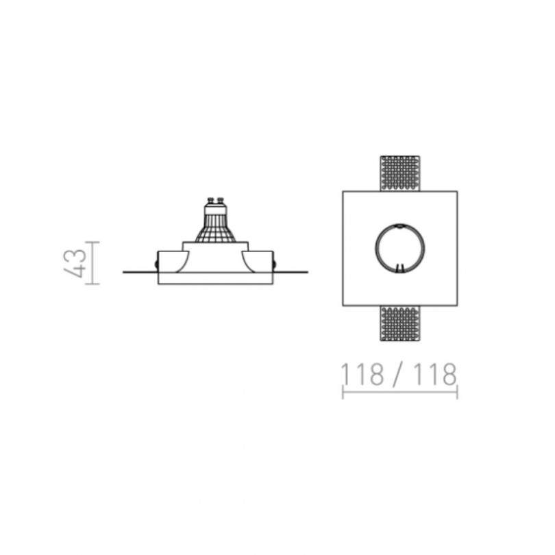 Faretto DINGO S FISSO - Rendl light