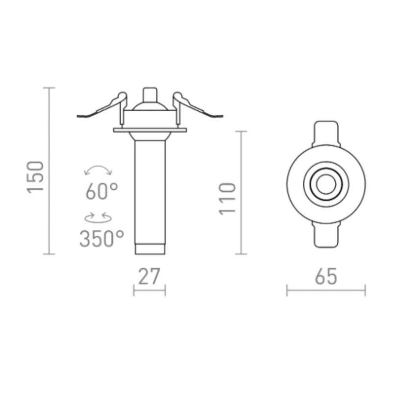 Faretto LUMIS 11 - Rendl light