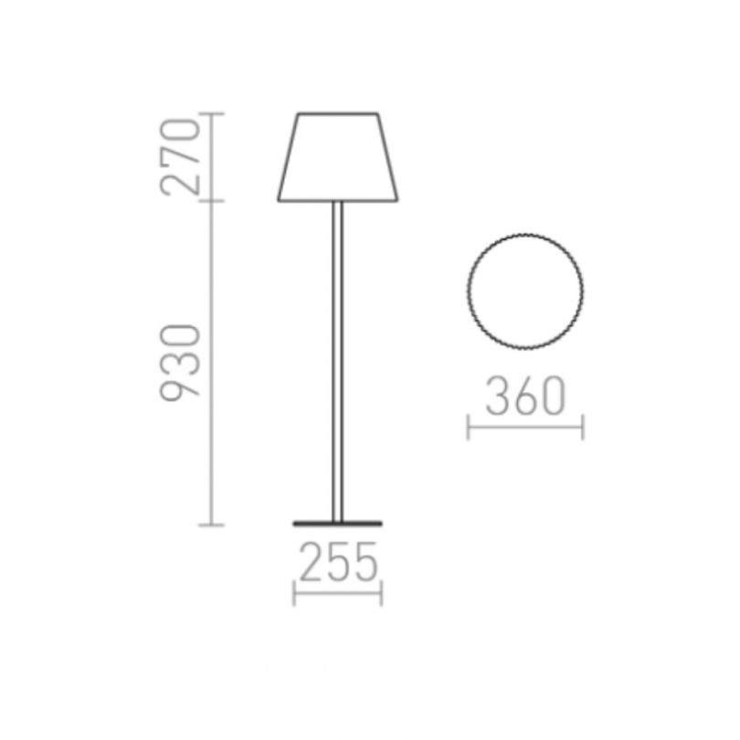 Lampada da terra BOSANOVA - Rendl light