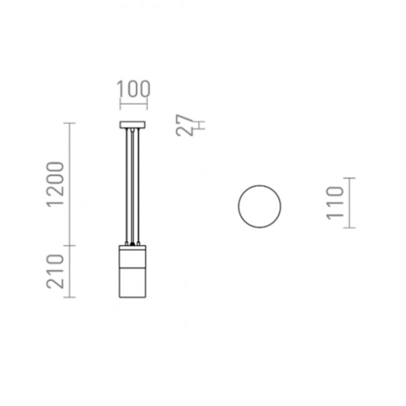 Lampada sospesa QUINN - Rendl light