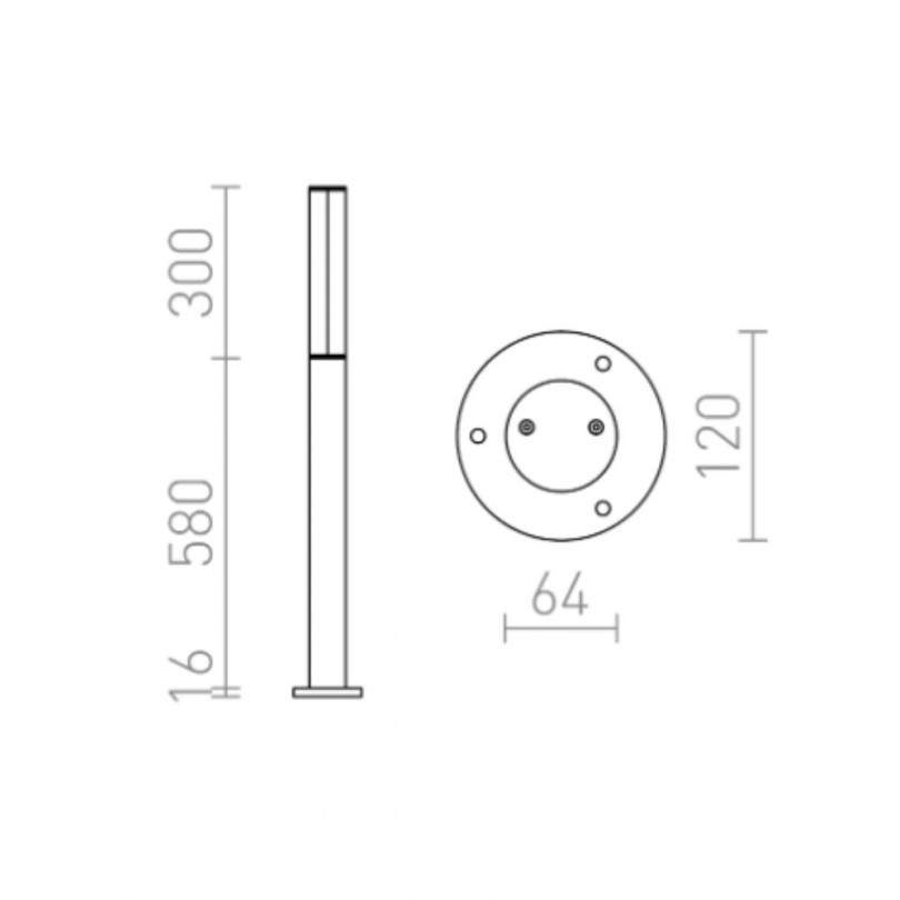 Lampada da terra VADIS - Rendl light