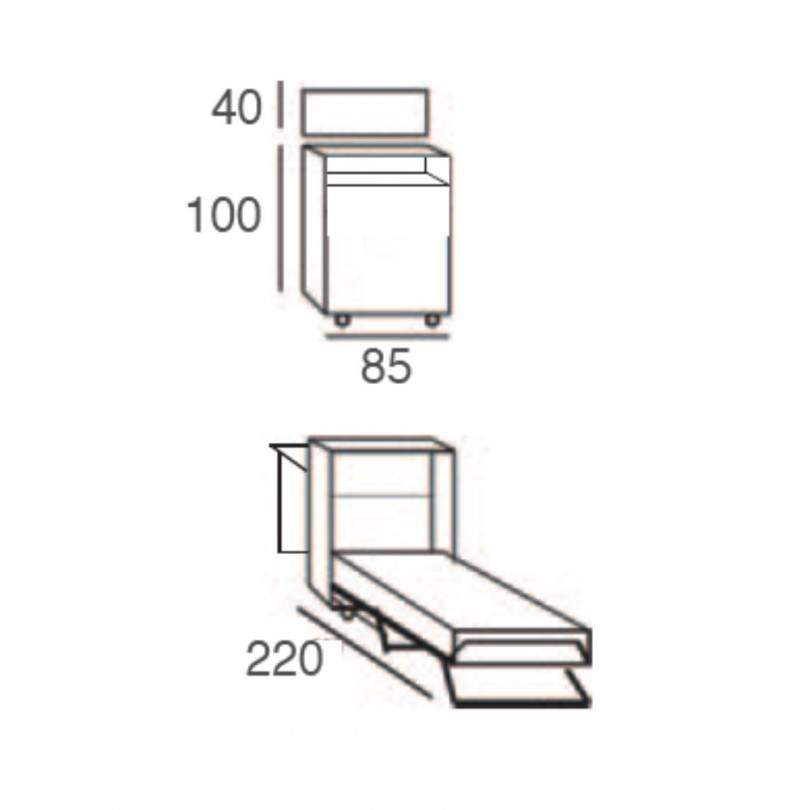 Mobile Letto PAGETTO Art. 492 - Maconi