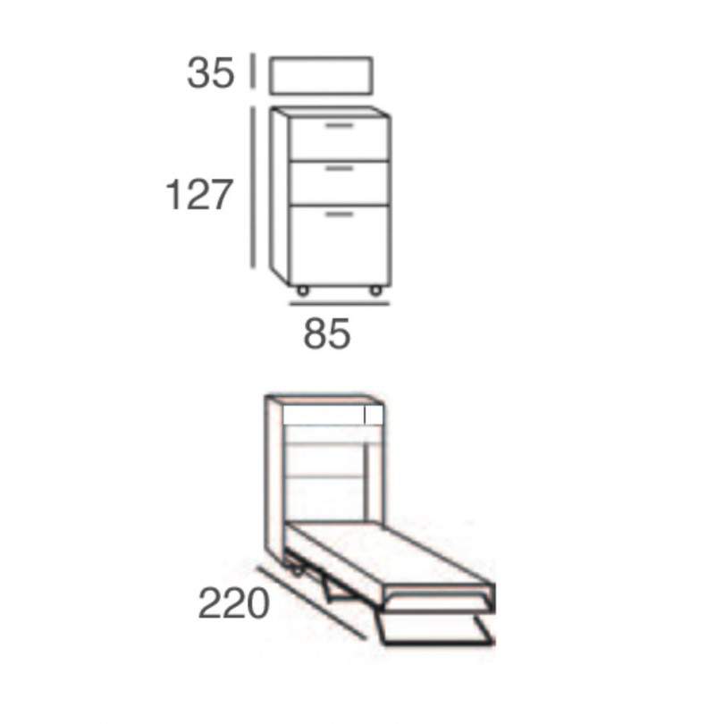 Mobile Letto PAGETTO Art. 491 - Maconi