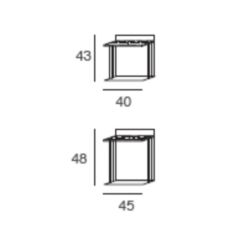 Tavolino PIRAMIDE ART.1069 - Maconi Tavolino PIRAMIDE ART.1069 - Maconi