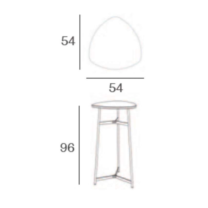 Tavolino Triangolare MILORD BAR - MACONI